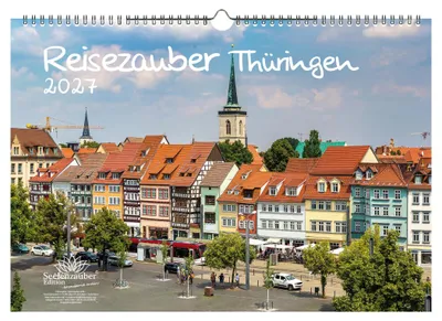 Produktbild von Reisezauber Thüringen DIN A3 Kalender für 2027 Städte Bundesland