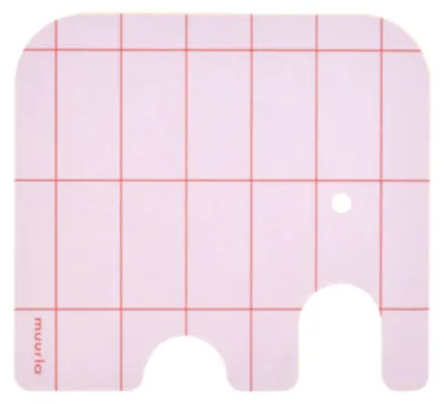 Produktbild von Muurla Glasuntersetzer Elephant Pink (11x10cm)