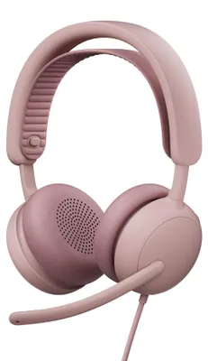 Produktbild von Logitech Zone Wired 2, Kabelgebunden, 20 - 20000 Hz, Anrufe/Musik, 223,5 g, Kopfhörer, Rose