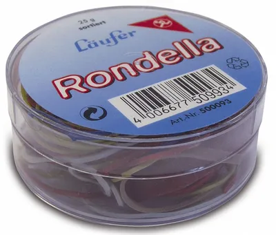 Image de Läufer 69223 RONDELLA anneaux en caoutchouc dans une boîte Ø85mm 25g rouge(S)