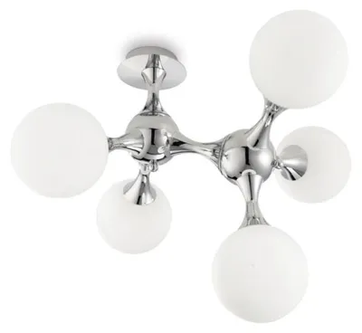 Zdjęcie produktu dla Ideal Lux Nodi PL5, Nawierzchniowe, Okrągły, 5 szt., E14, IP20, Chrom