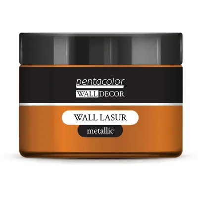 Produktbild von Pentart Metallic-Wandlasur 150 ml - Kupfergelb