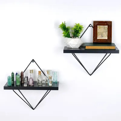 Produktbild von Skye Decor, Wr059, Wandregale, Schwarz, Metall, 30 x 14 x 30 cm