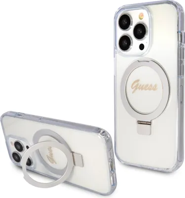 Immagine prodotto di Guess Guhmp15Xhrsgsd Iphone 15 Pro Max 6.7 Przezroczysty/Transparent Hardcase Stand Script Glitter Magsafe