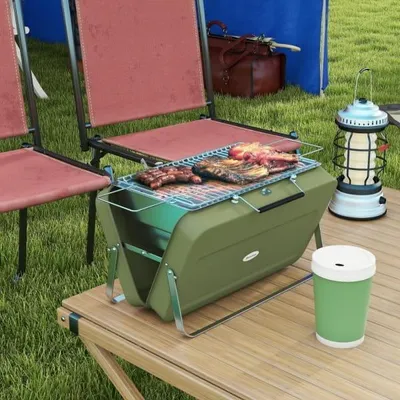 Zdjęcie produktu dla Grill węglowy turystyczny przenośny BOX