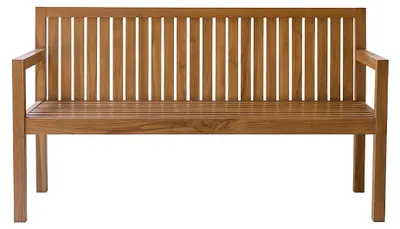 Produktbild von Gartenbank aus massivem Teakholz