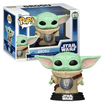 Produktbild von FUNKO POP! Vinyl Figur Star Wars The Mandalorian and Grogu Grogu 819