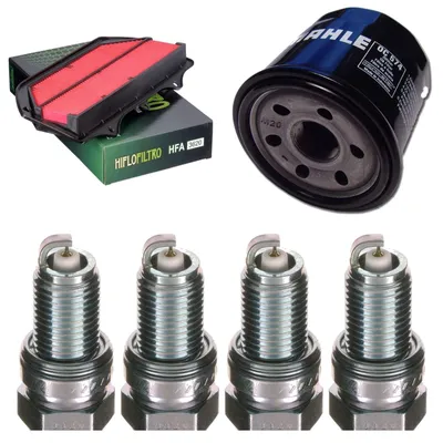 Immagine prodotto di Kit di manutenzione per Suzuki GSX-R 600 2011-2017: filtro aria, filtro olio, candele di accensione di pamoto - Nuovo
