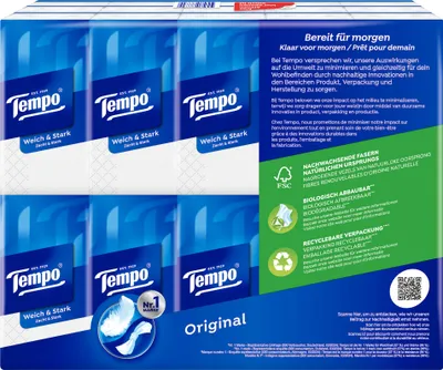 Produktbild von Tempo Taschentücher ohne Menthol 30X10 St