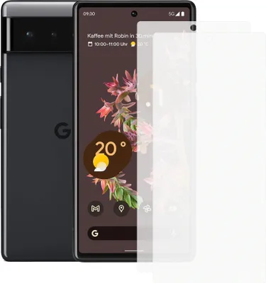Produktbild von Zwei Stück (2x) Display-Schutzfolie Displayschutz-Glas 9H Glas für google Pixel 6