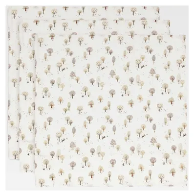 Produktbild von Musselin Tuch für Babys – 3er Set – 70x70 cm – 100% Baumwolle – Spucktücher –