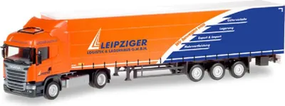 Produktbild von Herpa LKW Scania R Highl/Aerop. Ga-KSZ Leipziger Logistik 307444