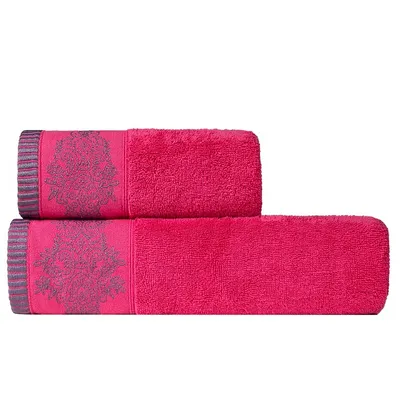 Immagine prodotto di Asciugamano, asciugamano in cotone, elegante, spesso 500 g/m², Gracja 50x90 Rosa