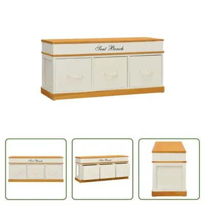 Produktbild von The Living Store Sitzbank mit Stauraum Schuhschrank Flurbank