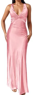 Imagen del producto de Elegante vestido formal de satén para mujer