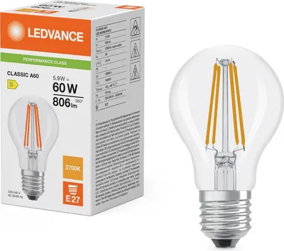 Obrázok produktu pre Osram LED CLASSIC A P, 5,9 W, 60 W, E27, 806 lm, 15000 h, Teplá biela