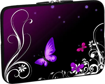 Produktbild von PEDEA Design Schutzhülle: purple butterfly 15,6