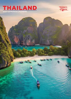 A3 Wandkalender 2027 – Thailand, Monatsansicht, Wirobindung