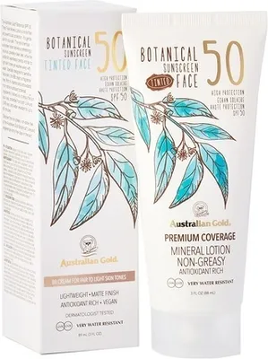 Produktbild von Australian Gold Botanical Spf50 Getöntes Gesicht #fair-light