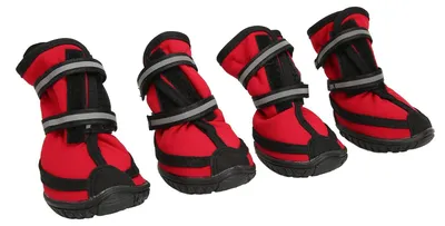 Productafbeelding van Waterdichte Hondenschoenen - Antislip Zool - Ademend - Reflecterend - Verstelbaar - 4 Stuks - Hondestappers