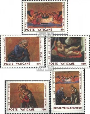 Produktbild von Briefmarken Vatikanstadt 1990 Mi 1018-1022 (kompl.Ausg.) postfrisch Weihnachten