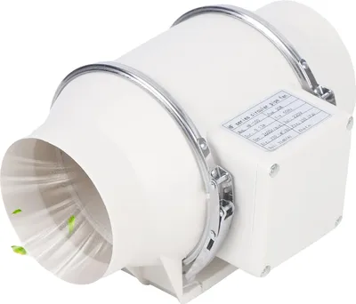 Productafbeelding van Ventilator voor afzuiging, gemaakt van kunststof, 220 V, luchtvolume van 220 m³/uur, vermogen van 35 W, snelheid van 2600 omwentelingen per minuut
