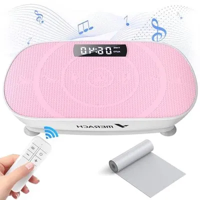 Obrázek produktu pro Trilplatform – Vibrační deska – Pro budování svalů – Automatická regulace rychlosti – 58x33x12 cm – Černá barva