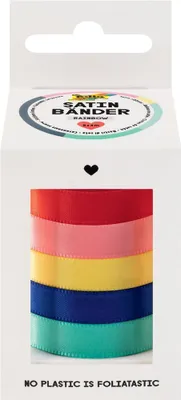 Image de folia Kit de rubans de satin RAINBOW couleurs assorties 5 rubans