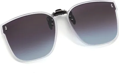 Produktbild von INF Aufsteck-Sonnenbrille - Transparentes Gestell mit Farbverlaufsgläsern