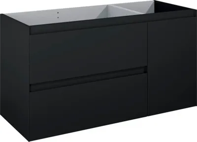 Obrázok produktu pre Kúpeľňová skrinka pod umývadlo Jungborn DECEM čierna 1200 x 635 x 458 mm