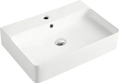 Immagine prodotto di Lavabo da appoggio Beitz & Walz AqvaVetroceramica, bianco con troppopieno, 600 x 420 x 130 mm