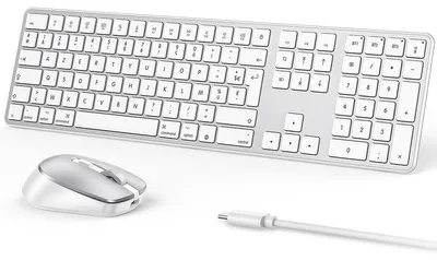 Zdjęcie produktu dla Klawiatura i mysz Bluetooth do komputerów Mac, układ AZERTY, wersja francuska