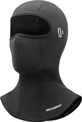 Produktbild von ROCKBROS Winter Sturmhaube Fahrrad Gesichtshaube für Radfahren, Motorrad, Warm Balaclava Schwarz, mit Brillenloch