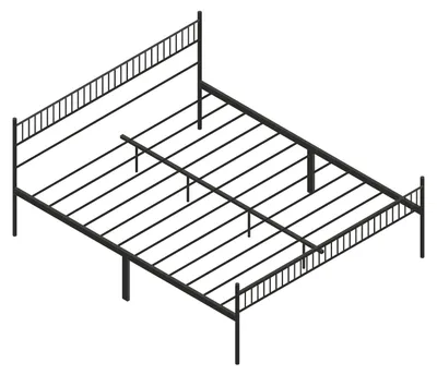 Produktbild von Katla - Doppelbettgestell aus Metall, 167x207 cm