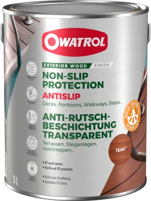 Produktbild von OWATROL Antislip Teak 5L Imprägnierung Holzöl Antirutsch Antigliss