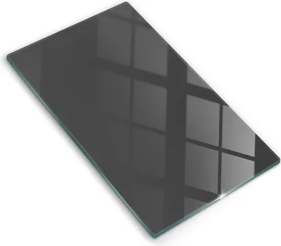 Produktbild von Glasschneideplatte - Herdabdeckplatte - 30x52 cm - Schneidebrett - Spritzschutz - Graue Farbe