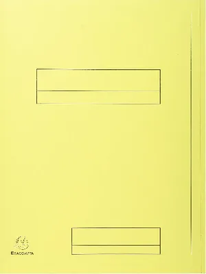 Produktbild von Exacompta 5x 50er Aktenmappe 2 Klappen SUPER 210 24x32cm Kanariengelb - 335005E