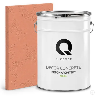 Produktbild von Beton Architekt 15 Kg 10 m2 Rotbraun 15 kg 10m2 | Dekorativerputz | Kellepnputz | Gebrauchsfertige Betonmasse Betonoptik Dekoratives Beton Außen