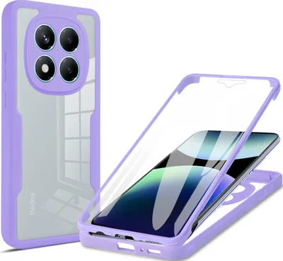 Obrázek produktu pro Pouzdro pro Xiaomi Redmi Note 14 Pro 4G, 360° Kompletní Ochrana s Vestavěným Chráničem Displeje Fialová