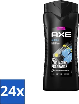 Image de Ax XL – Gel douche 3 en 1 – Alaska – Brise marine & bergamote – Parfum longue durée 12 heures – 400 ml - Pack économique - 24 pièces