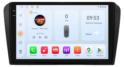 Imagen del producto de Carplay, compatibilidad con smartphones, compatible con el automóvil Mazda 3 de 2004 a 2009, modelo QS1 (WIFI 3G 32G)