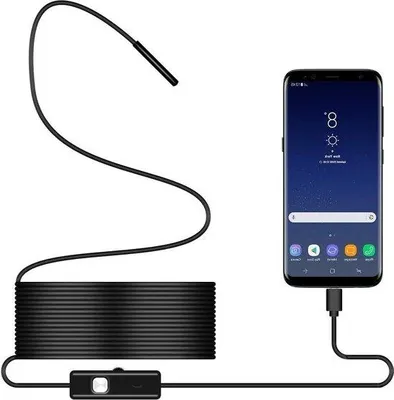 Obrázok produktu pre Bezdrôtová 3-v-1 kamera do otvoru na kábel s LED osvetlením pre Windows, Android a Mac