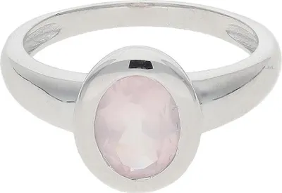 Produktbild von Ring Silber 925 Rosenquarz JL10-07-2893 JuwelmaLux Größe 56