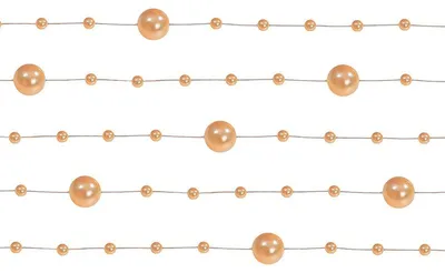 Produktbild von Perlengirlande 1,3m Orange