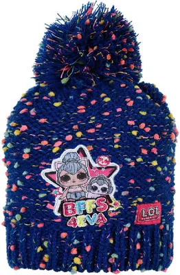 Produktbild von L.O.L. Surprise! Kinder Mädchen Winter-Mütze Bommelmütze, Farbe:Blau, Größe:54
