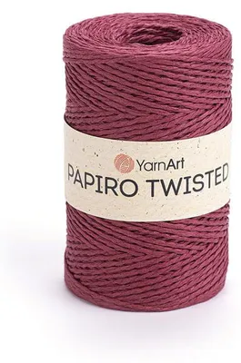 Produktbild von Yarnart Papiro Twisted 1322 Papierbast-Raffia 100g/170m Pflaume, robust & leicht