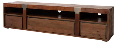 Immagine prodotto di MASSIVMOEBEL24 | mobile TV in legno di Mango 220x48x55 marrone laccato AMSTERDAM #26