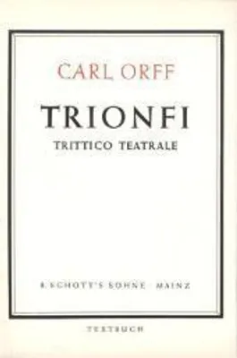Obrázek produktu pro Orff, C: Trionfi