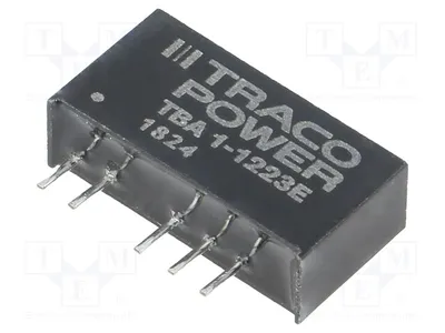 Obrázek produktu pro 1x Měnič: DC/DC, Vstupní napětí: 10,8 ÷ 13,2 V, Výstupní napětí 2: -15 V DC, Typ: TBA 1-1223E, DC/DC měnič, výkon 1 W