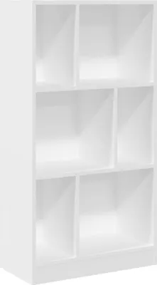 Obrázek produktu pro vidaXL Knihovna bílá 57x28,5x107,5 cm Materiál na bázi dřeva